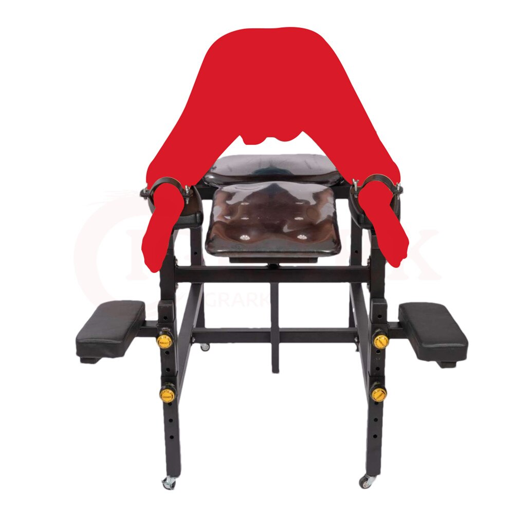 Versatile Bondage Bench with Stirrups and Arm Bar (Optional Sex Machine)