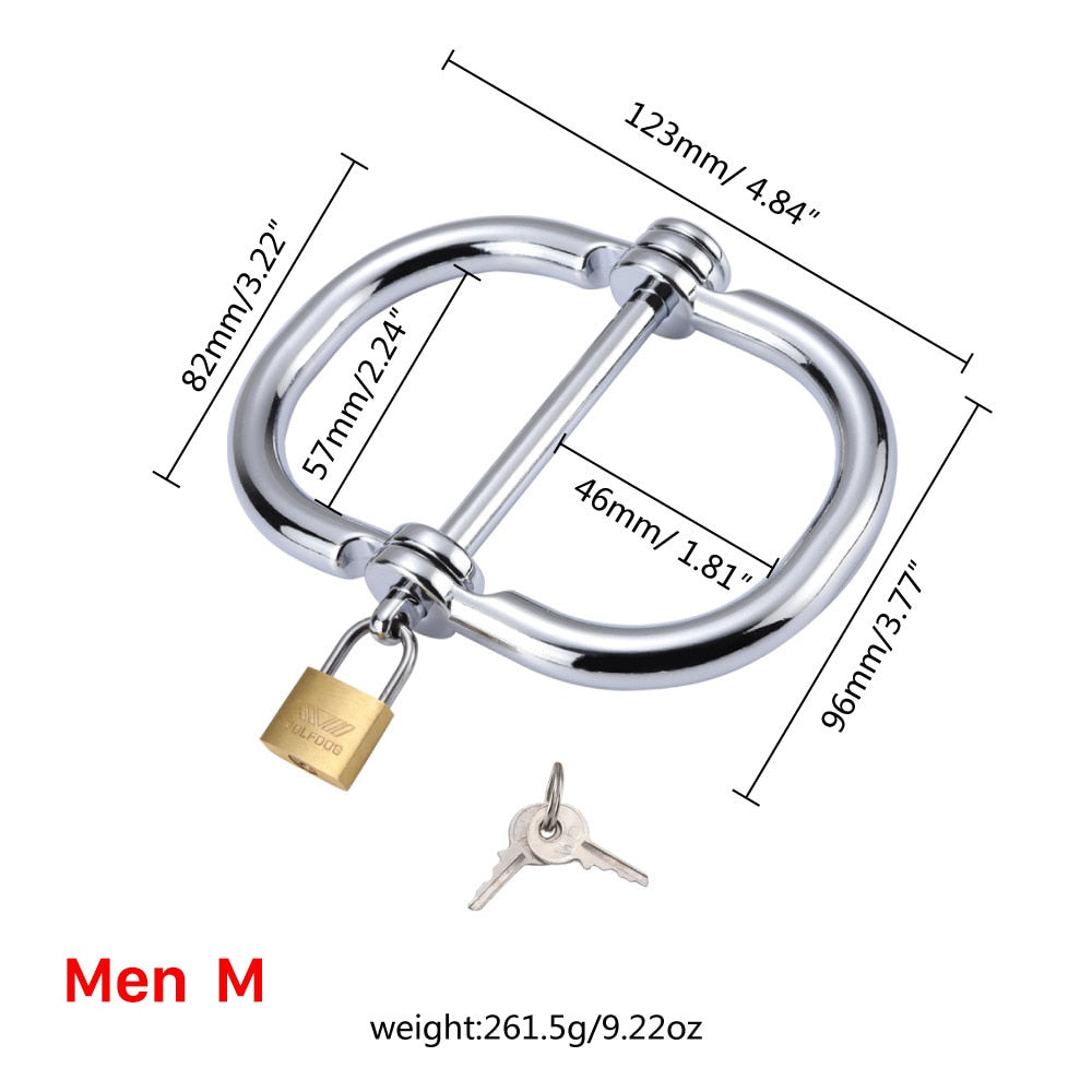 Stainless Steel D-Ring Handcuffs