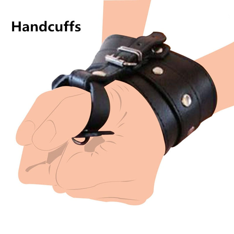 Handcuff / Ankle Cuffs with Toe and Thumb Buckles