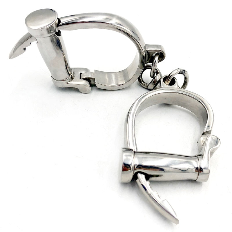 Horseshoe Stainless Steel Handcuffs