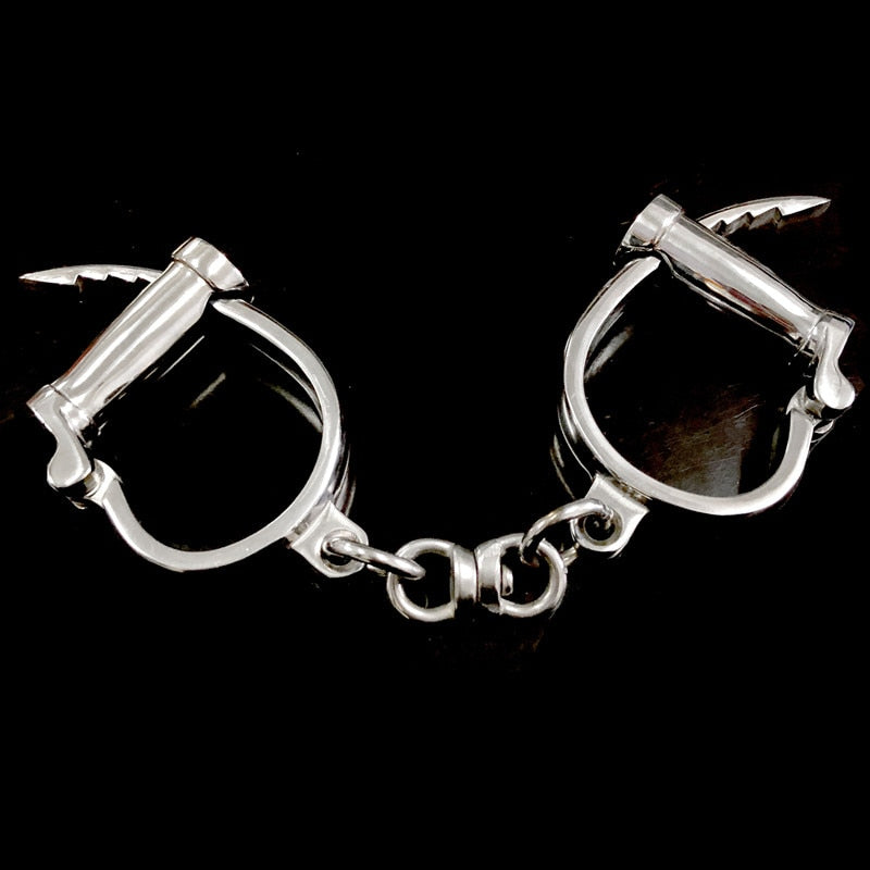 Horseshoe Stainless Steel Handcuffs