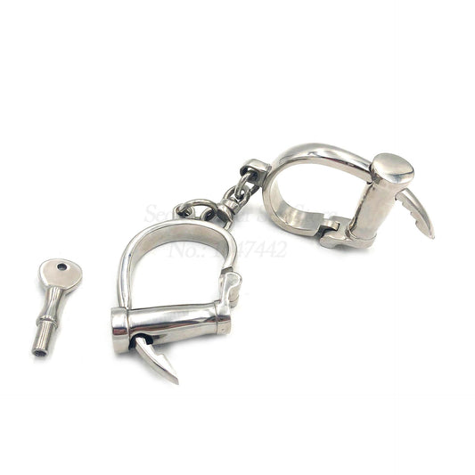 Horseshoe Stainless Steel Handcuffs