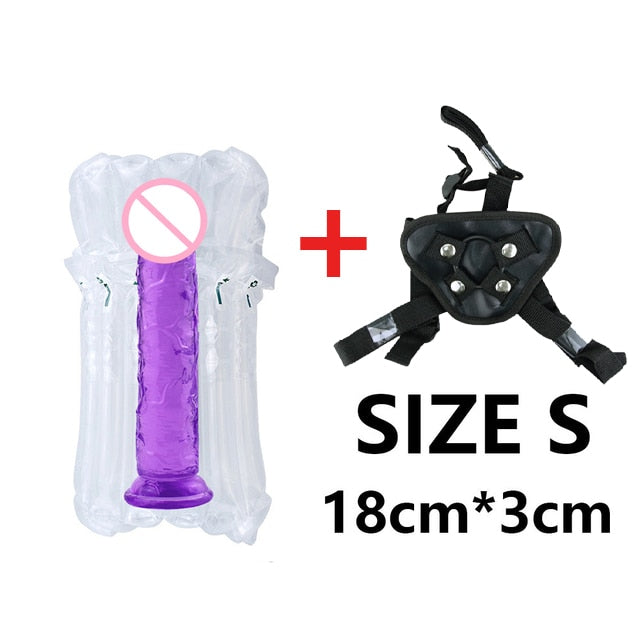 Strap-on Harness With Suction Cup - Choose from Variety