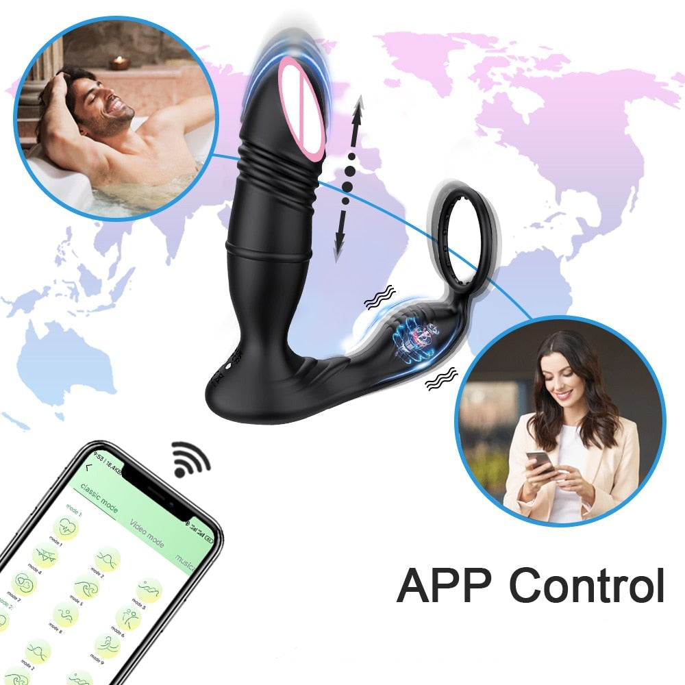 Thrusting Prostate Massager Bluetooth/ Remote