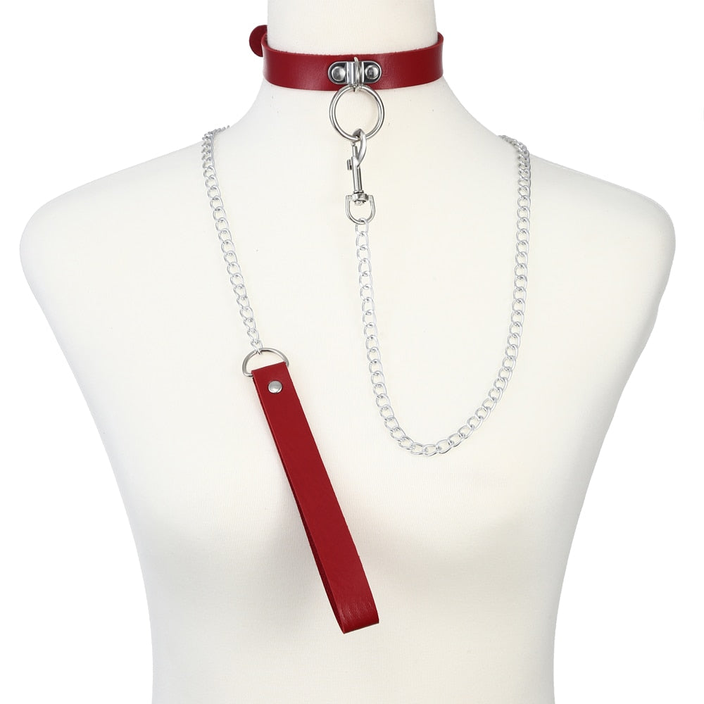 Choker with Matching Leash Collection - Various Styles and Colours