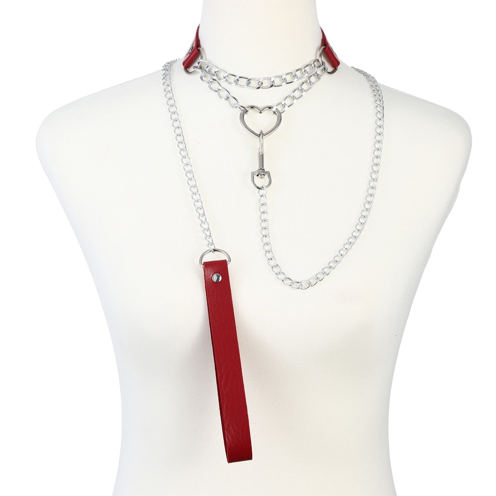 Choker with Matching Leash Collection - Various Styles and Colours