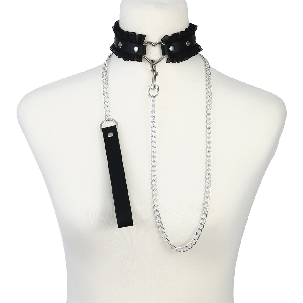 Choker with Matching Leash Collection - Various Styles and Colours