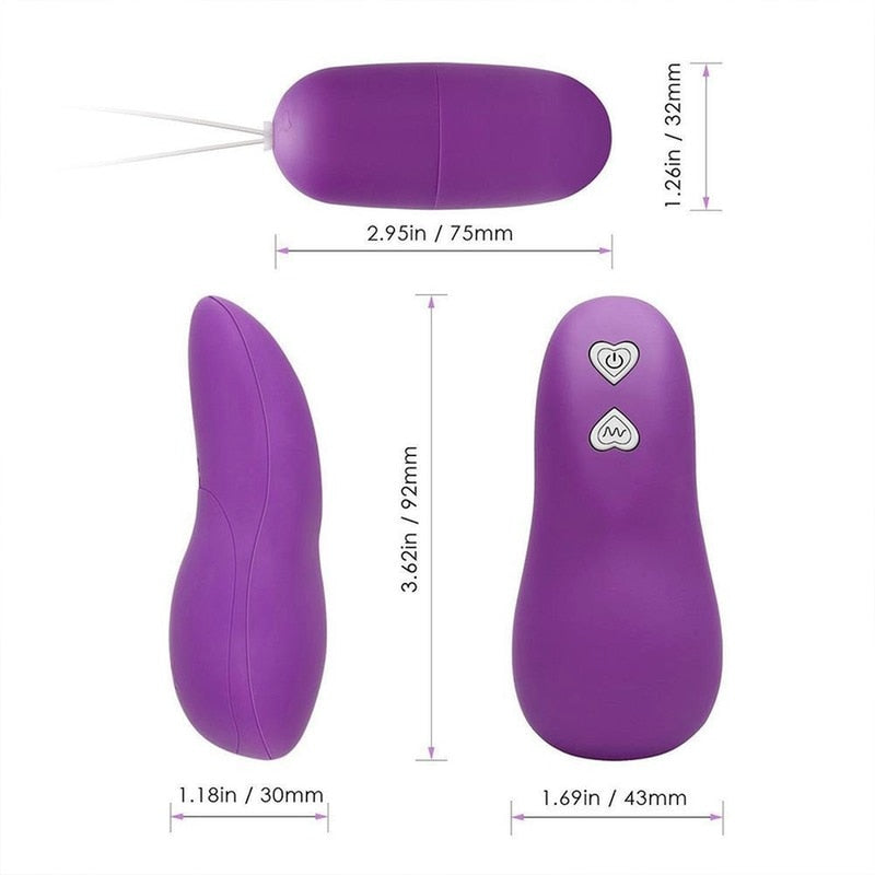 Wireless Egg Vibrator with Remote