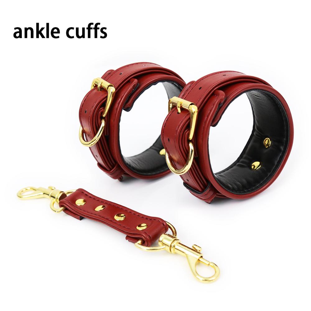 Leather Wrist/Ankle Restraint and Collars - Variety of Colours