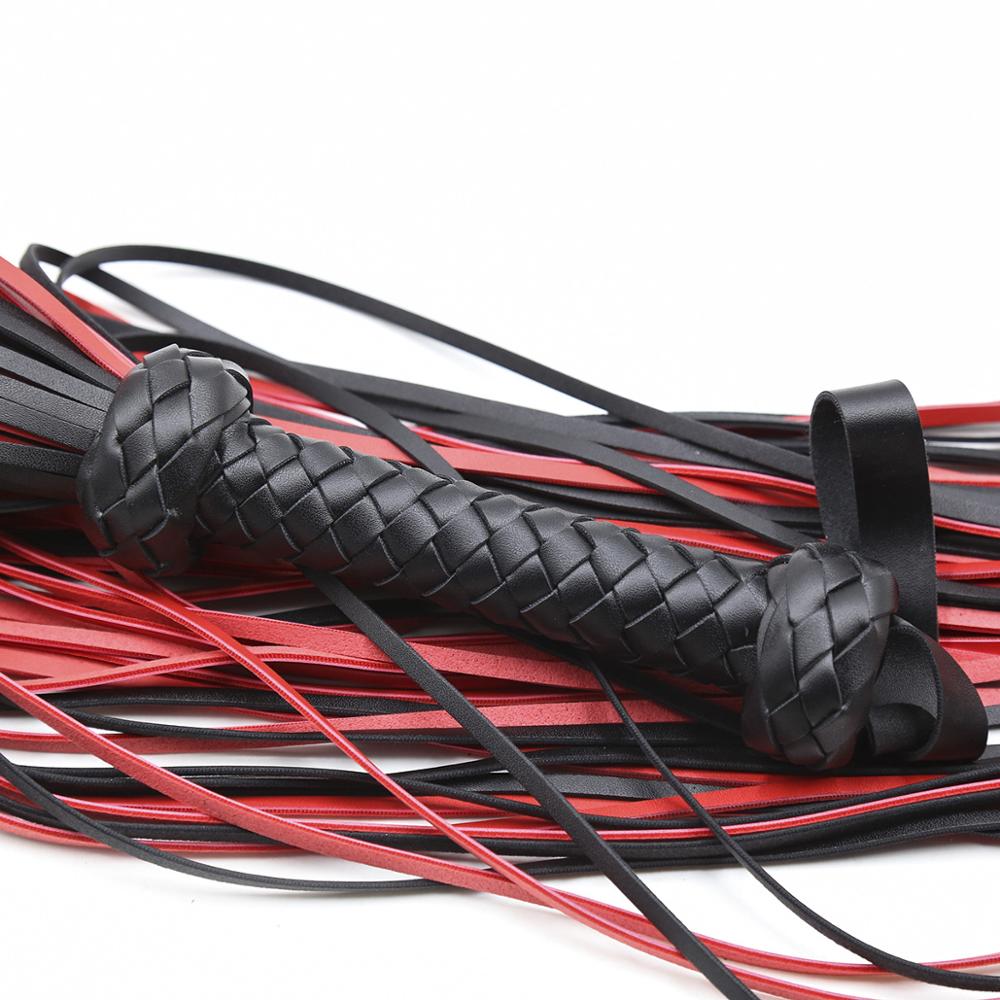 Woven Red and Black Flogger