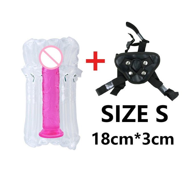 Strap-on Harness With Suction Cup - Choose from Variety