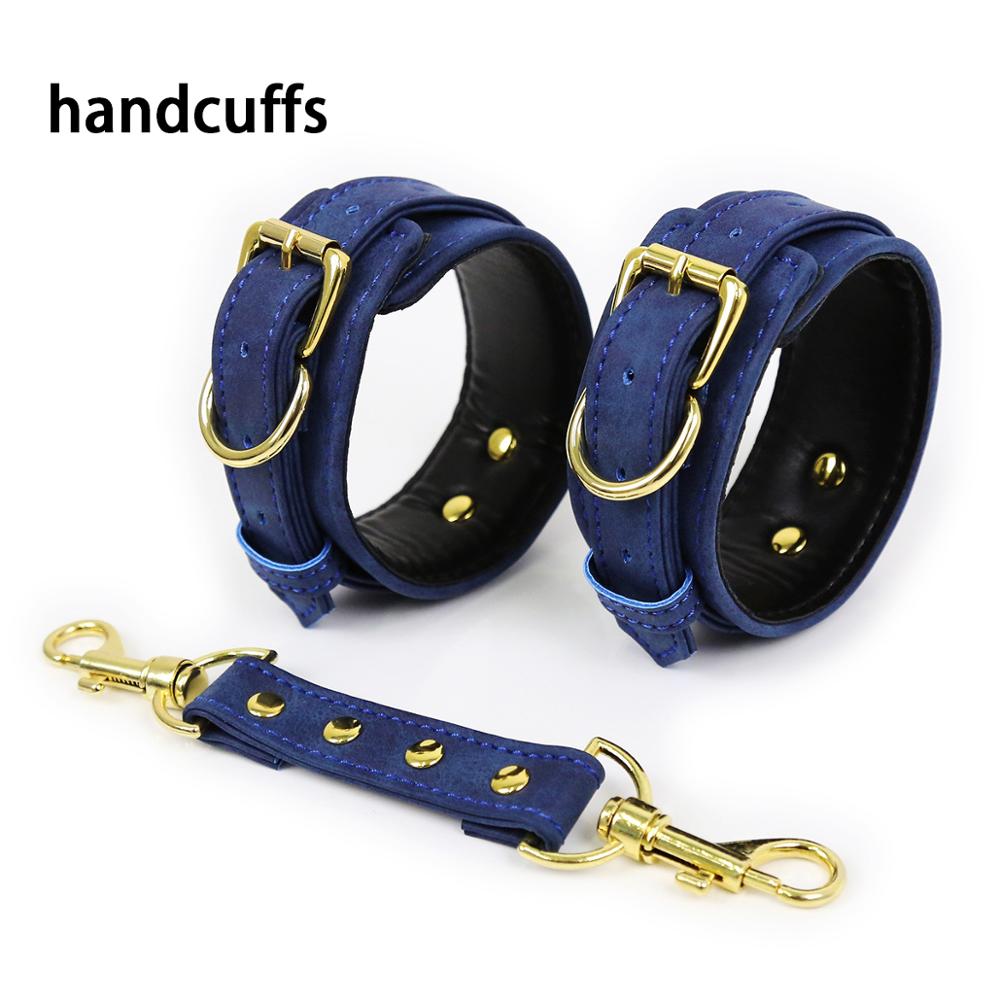 Leather Wrist/Ankle Restraint and Collars - Variety of Colours