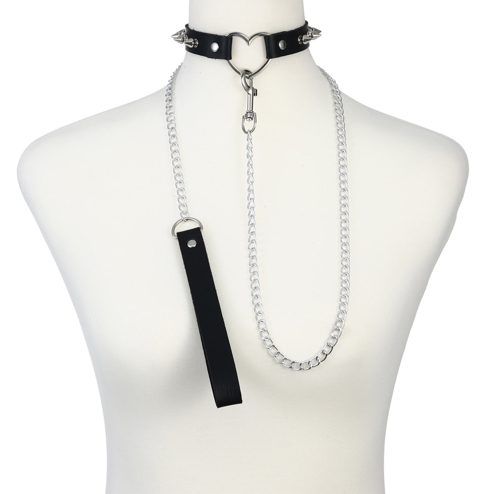 Choker with Matching Leash Collection - Various Styles and Colours