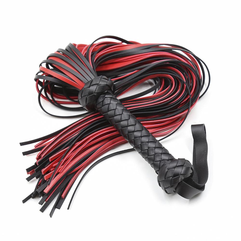 Woven Red and Black Flogger