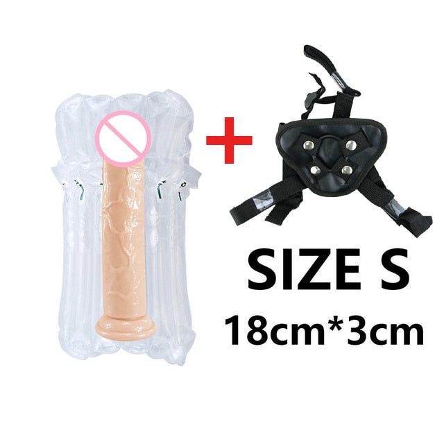 Strap-on Harness With Suction Cup - Choose from Variety