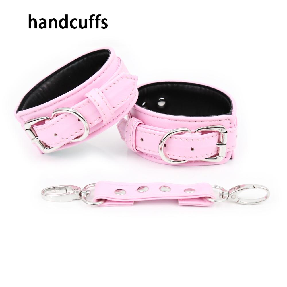 Leather Wrist/Ankle Restraint and Collars - Variety of Colours