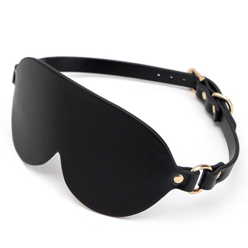 Simple Blindfold with Gold Buckle