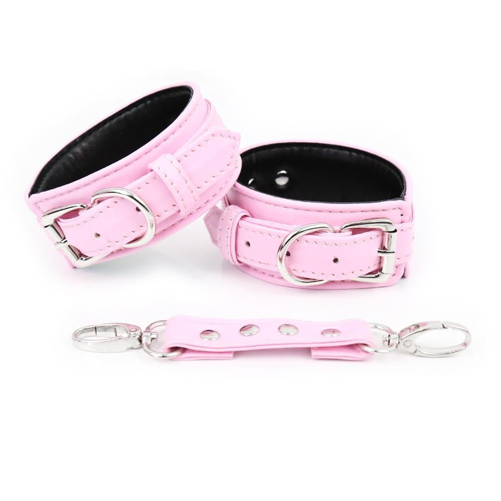 Leather Wrist/Ankle Restraint and Collars - Variety of Colours