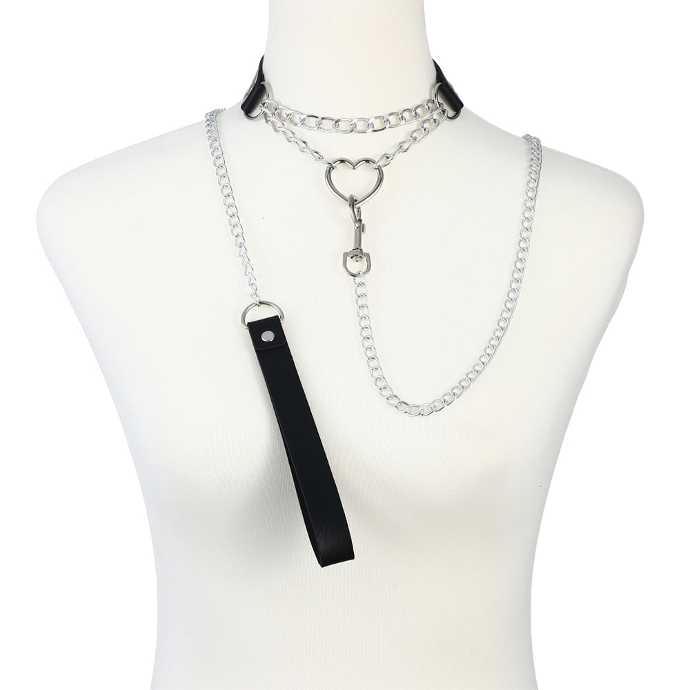 Choker with Matching Leash Collection - Various Styles and Colours