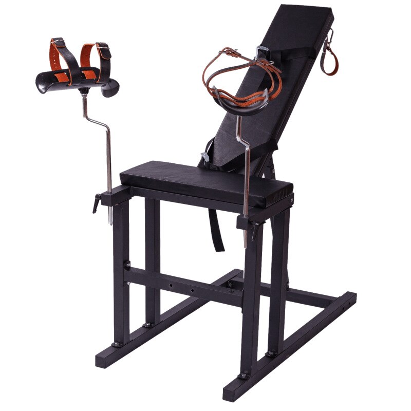 Bondage Chair + Stirrups Set with Optional Machine