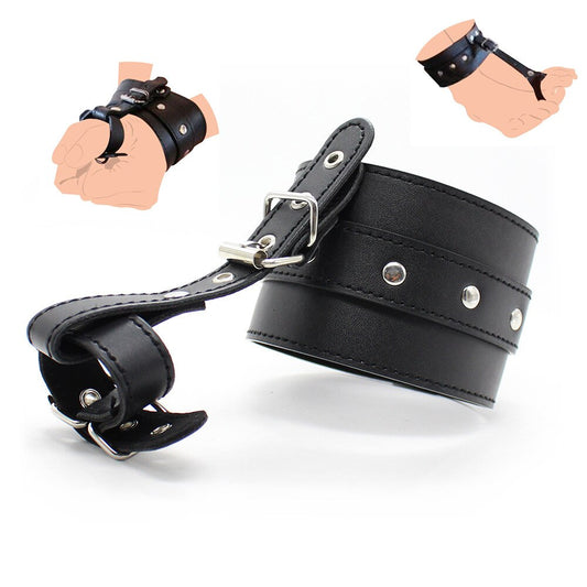 Handcuff / Ankle Cuffs with Toe and Thumb Buckles