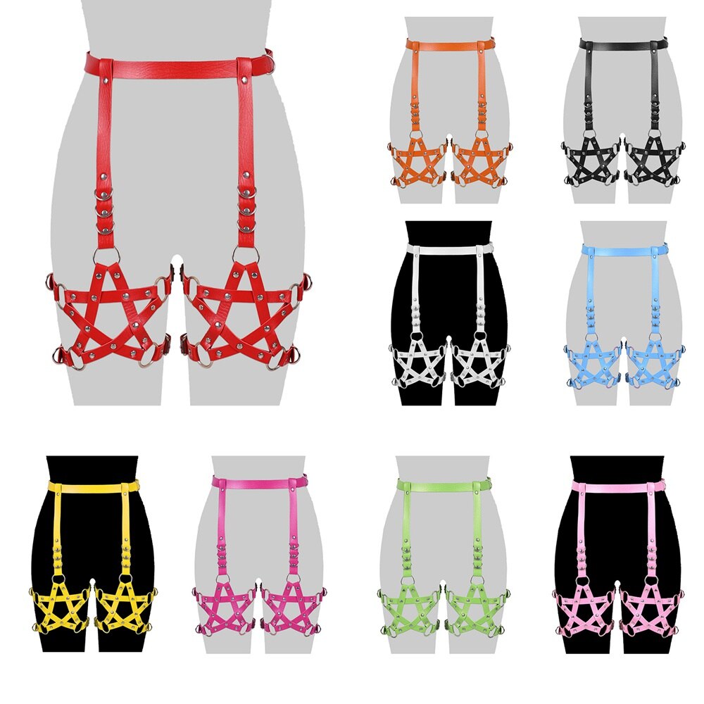 Pentagram Strap Garter Selection