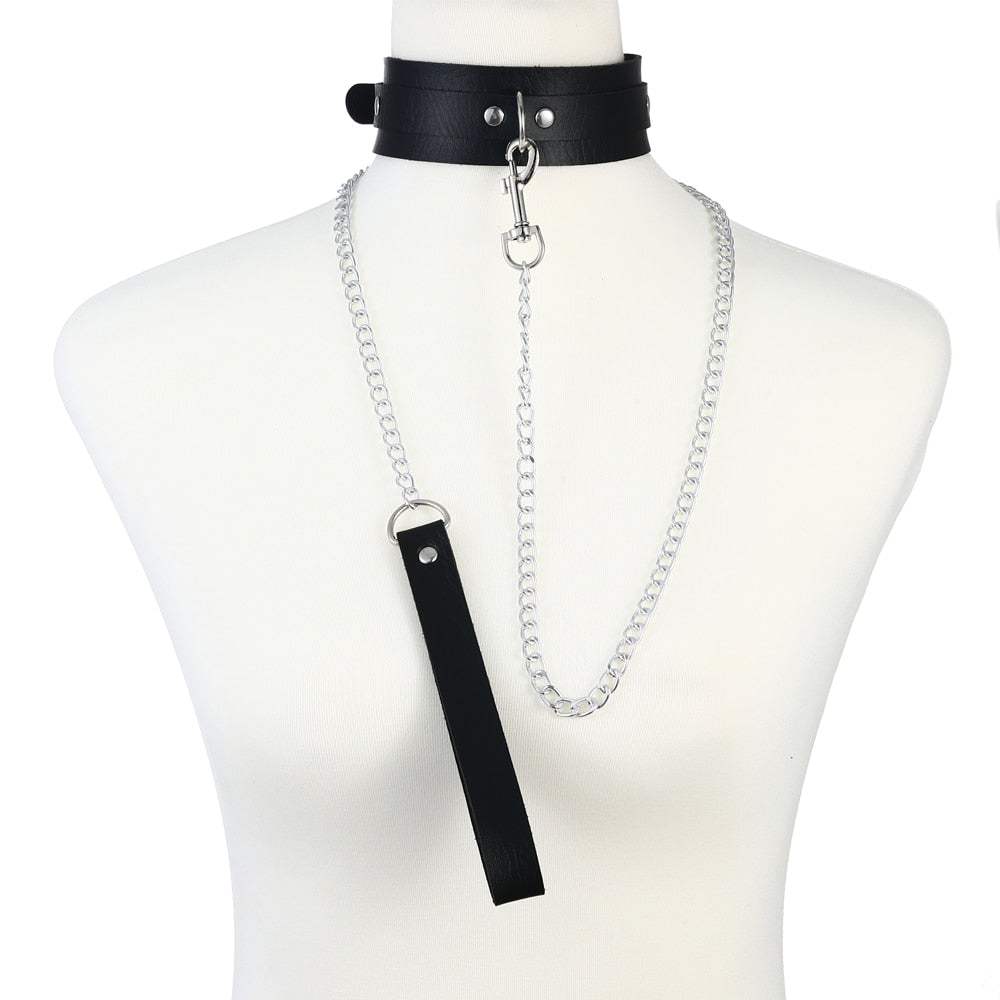 Choker with Matching Leash Collection - Various Styles and Colours