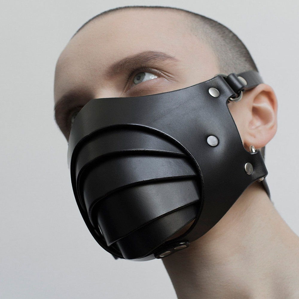 Black Steampunk Face Mask