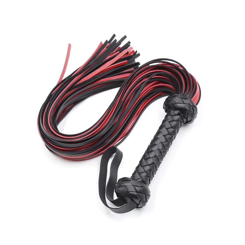 Woven Red and Black Flogger